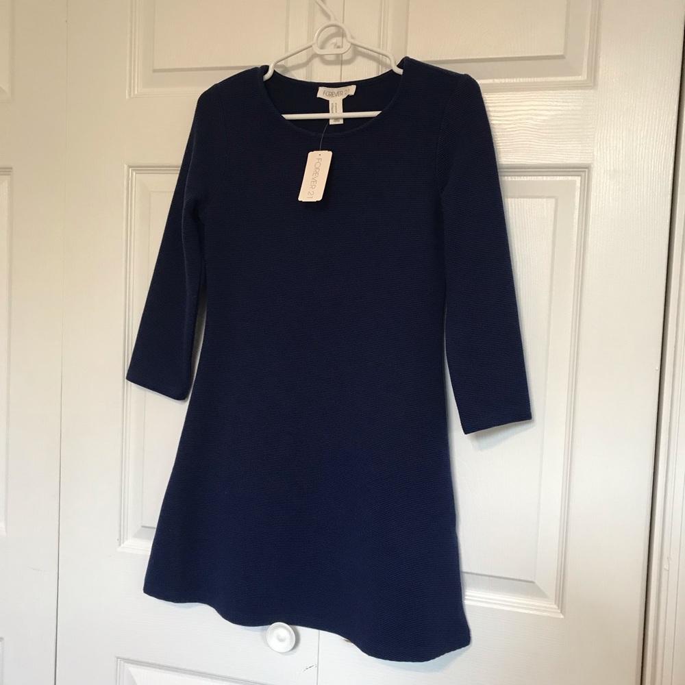 Forever 21 3/4 Sleeve Dress Sz M
